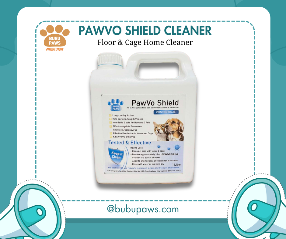 Bubu Paws PawVo Shield: All-In-One Canine Multi-Use Disinfectant & Deodorizer Cleaner