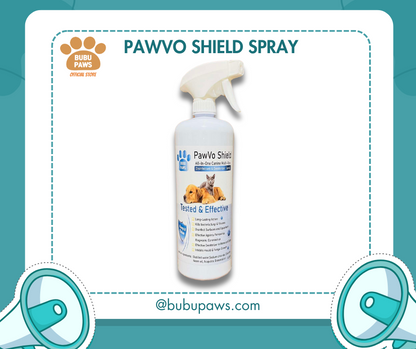 Bubu Paws Pawvo Shield Pet Disinfectant Againts Parvovirus Spray 1L Odor Eliminator